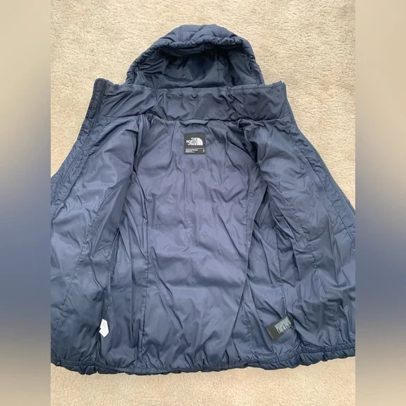 The North Face Women’s Small Navy Blue Gotham Il Hooded 550 Down Puffer Jacket - Picture 4 of 14